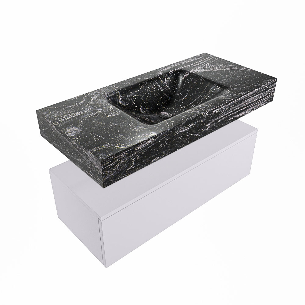MONDIAZ ALAN-DLUX 100cm mueble de baño Cale 1 cajón. Lavabo CLOUD Centro sin orificios color Lava. 5 MONDIAZ ALAN-DLUX 100cm mueble de baño Cale 1 cajón. Lavabo CLOUD Centro sin orificios color Lava. - Imagen 5