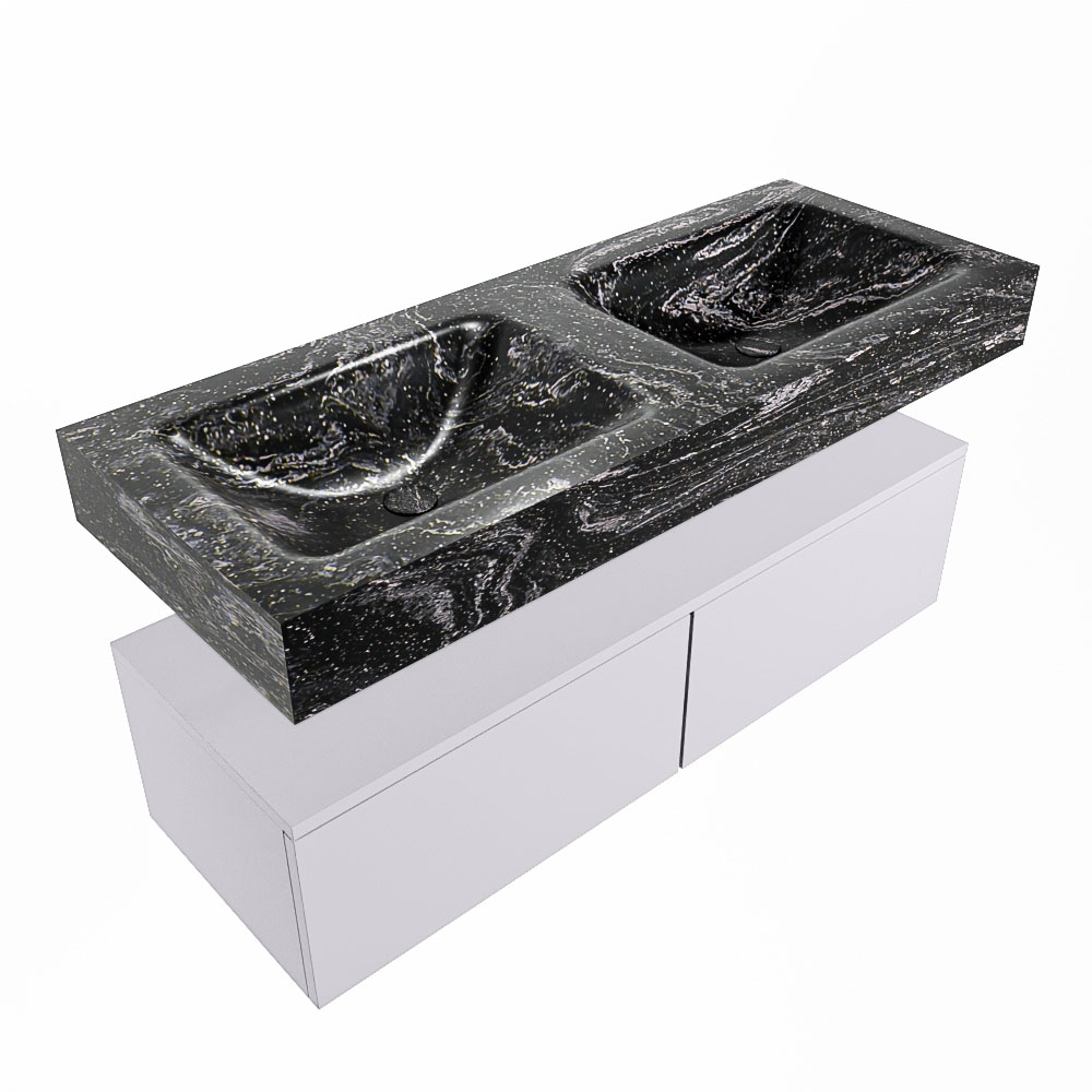 MONDIAZ ALAN-DLUX 120cm mueble de baño Cale 2 cajones. Lavabo CLOUD Doble sin orificios color Lava. 5 MONDIAZ ALAN-DLUX 120cm mueble de baño Cale 2 cajones. Lavabo CLOUD Doble sin orificios color Lava. - Imagen 5