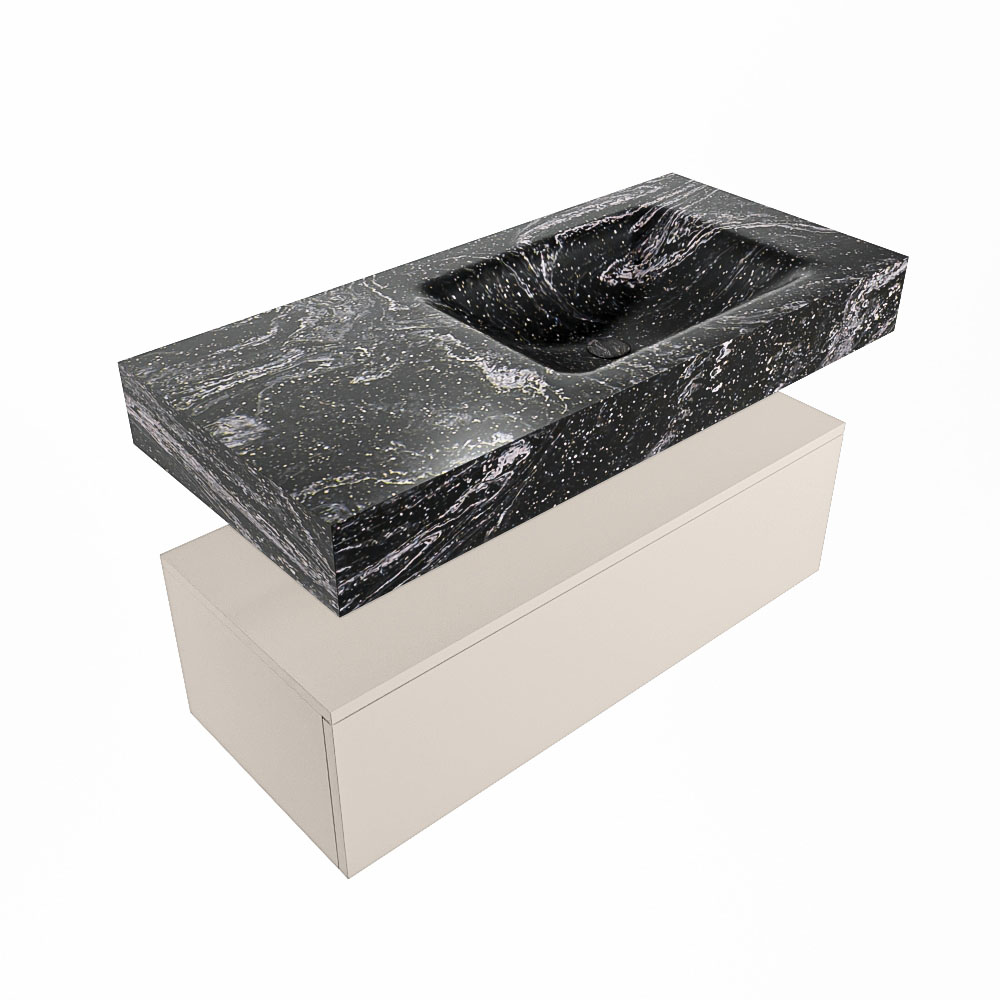 MONDIAZ ALAN-DLUX 100cm mueble de baño Linen 1 cajón. Lavabo CLOUD Derecho sin orificios color Lava. 5 MONDIAZ ALAN-DLUX 100cm mueble de baño Linen 1 cajón. Lavabo CLOUD Derecho sin orificios color Lava. - Imagen 5