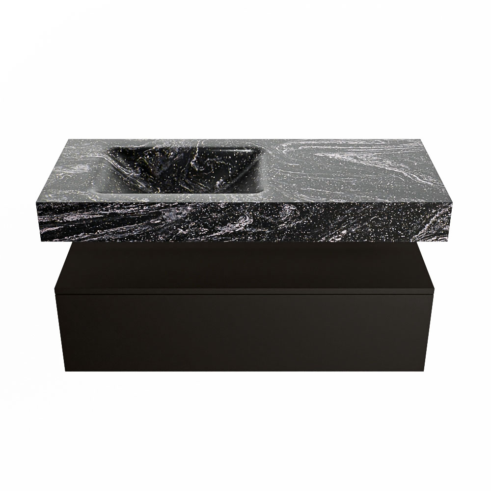 MONDIAZ ALAN-DLUX 110cm mueble de baño Urban 1 cajón. Lavabo CLOUD Izquierda 1 orificio color Lava. 4 MONDIAZ ALAN-DLUX 110cm mueble de baño Urban 1 cajón. Lavabo CLOUD Izquierda 1 orificio color Lava. - Imagen 4
