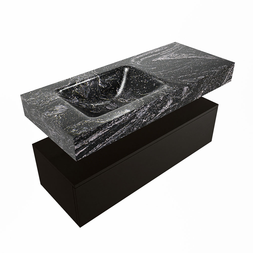 MONDIAZ ALAN-DLUX 110cm mueble de baño Urban 1 cajón. Lavabo CLOUD Izquierda 1 orificio color Lava. 5 MONDIAZ ALAN-DLUX 110cm mueble de baño Urban 1 cajón. Lavabo CLOUD Izquierda 1 orificio color Lava. - Imagen 5