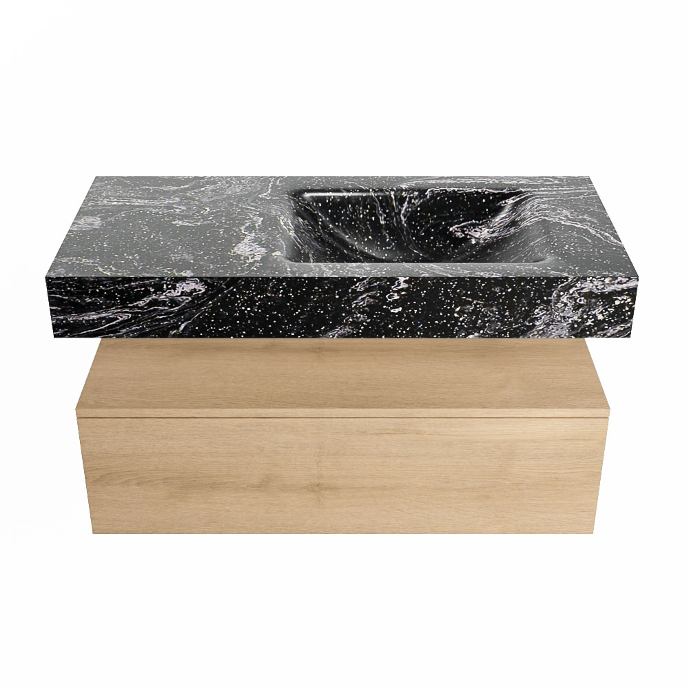 MONDIAZ ALAN-DLUX 100cm mueble de baño Washed Oak 1 cajón. Lavabo CLOUD Derecho 1 orificio color Lava. 4 MONDIAZ ALAN-DLUX 100cm mueble de baño Washed Oak 1 cajón. Lavabo CLOUD Derecho 1 orificio color Lava. - Imagen 4