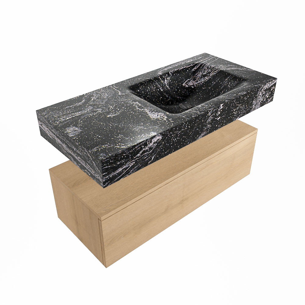 MONDIAZ ALAN-DLUX 100cm mueble de baño Washed Oak 1 cajón. Lavabo CLOUD Derecho 1 orificio color Lava. 5 MONDIAZ ALAN-DLUX 100cm mueble de baño Washed Oak 1 cajón. Lavabo CLOUD Derecho 1 orificio color Lava. - Imagen 5
