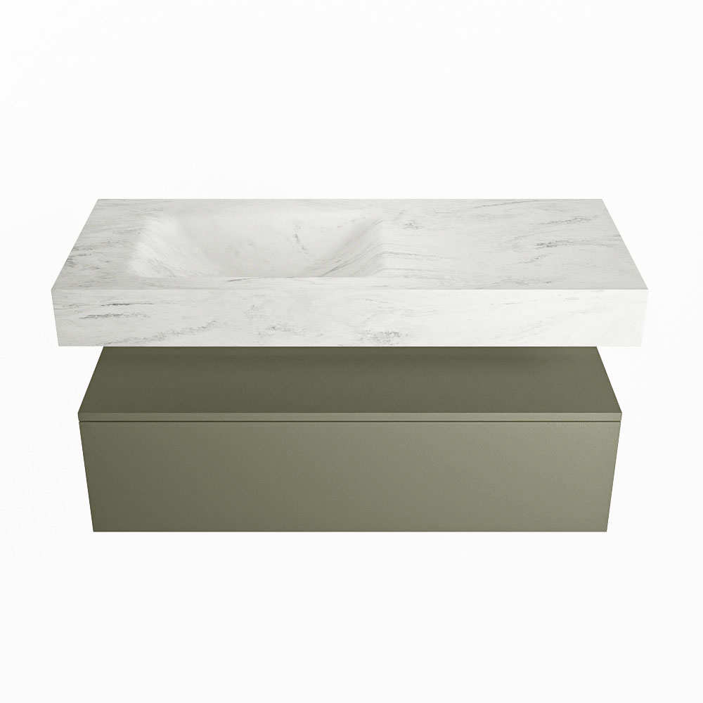 MONDIAZ ALAN-DLUX 110cm mueble de baño Army 1 cajón. Lavabo CLOUD Izquierda sin orificios color Opalo. 4 MONDIAZ ALAN-DLUX 110cm mueble de baño Army 1 cajón. Lavabo CLOUD Izquierda sin orificios color Opalo. - Imagen 4