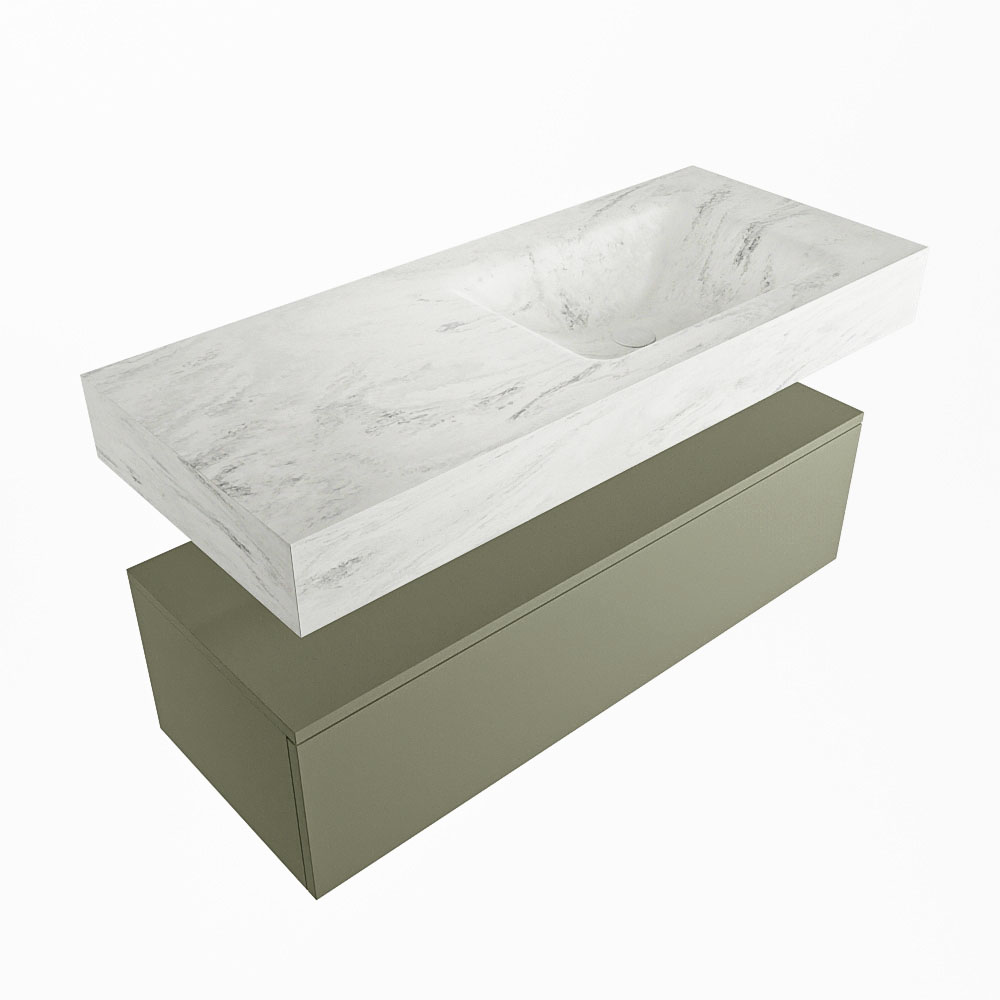 MONDIAZ ALAN-DLUX 110cm mueble de baño Army 1 cajón. Lavabo CLOUD Derecho sin orificios color Opalo. 5 MONDIAZ ALAN-DLUX 110cm mueble de baño Army 1 cajón. Lavabo CLOUD Derecho sin orificios color Opalo. - Imagen 5