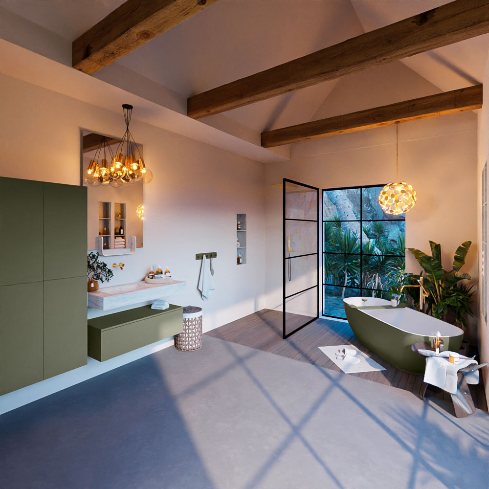 MONDIAZ ALAN-DLUX 100cm mueble de baño Army 1 cajón. Lavabo CLOUD Izquierda sin orificios color Opalo. 3 MONDIAZ ALAN-DLUX 100cm mueble de baño Army 1 cajón. Lavabo CLOUD Izquierda sin orificios color Opalo. - Imagen 3