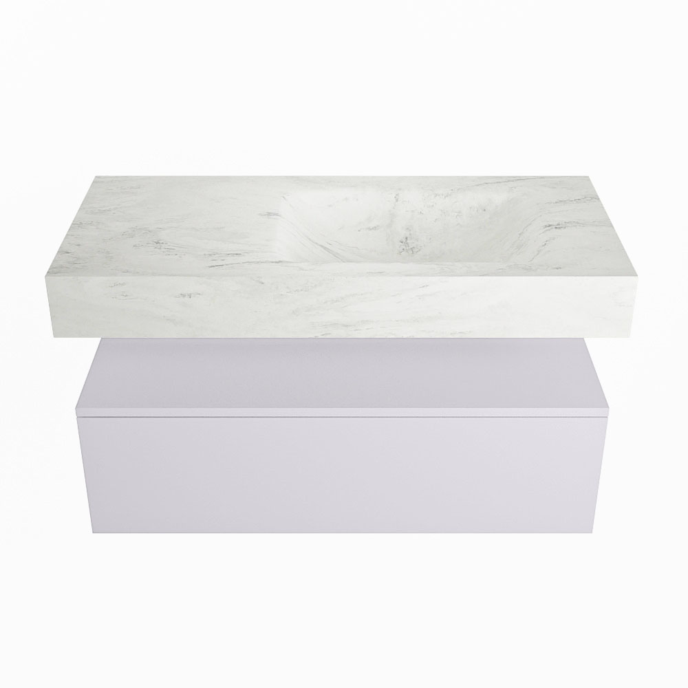 MONDIAZ ALAN-DLUX 100cm mueble de baño Cale 1 cajón. Lavabo CLOUD Derecho sin orificios color Opalo. 4 MONDIAZ ALAN-DLUX 100cm mueble de baño Cale 1 cajón. Lavabo CLOUD Derecho sin orificios color Opalo. - Imagen 4