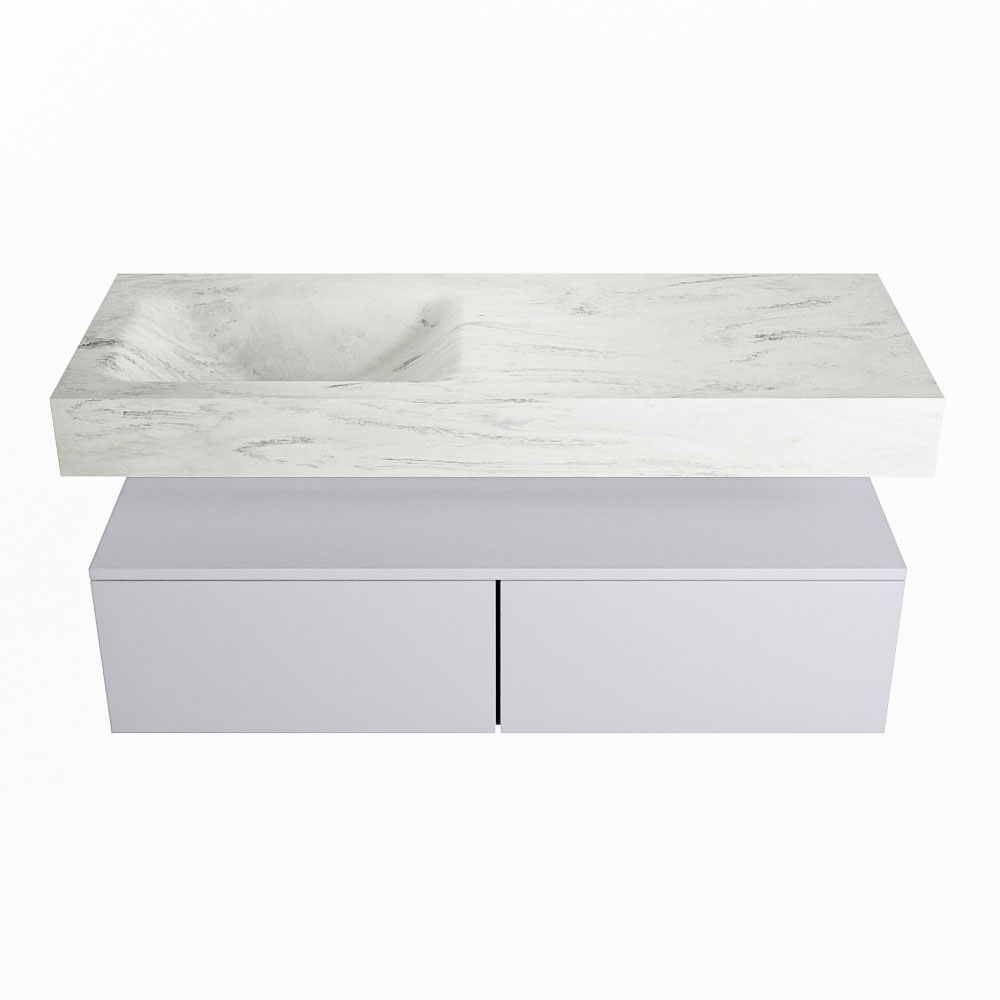 MONDIAZ ALAN-DLUX 120cm mueble de baño Cale 2 cajones. Lavabo CLOUD Izquierda 1 orificio color Opalo. 4 MONDIAZ ALAN-DLUX 120cm mueble de baño Cale 2 cajones. Lavabo CLOUD Izquierda 1 orificio color Opalo. - Imagen 4