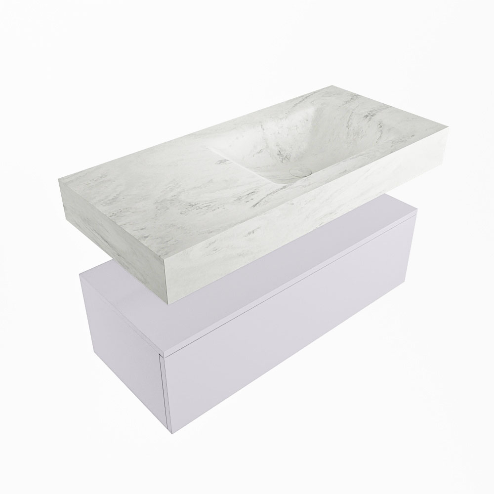 MONDIAZ ALAN-DLUX 100cm mueble de baño Cale 1 cajón. Lavabo CLOUD Derecho sin orificios color Opalo. 5 MONDIAZ ALAN-DLUX 100cm mueble de baño Cale 1 cajón. Lavabo CLOUD Derecho sin orificios color Opalo. - Imagen 5