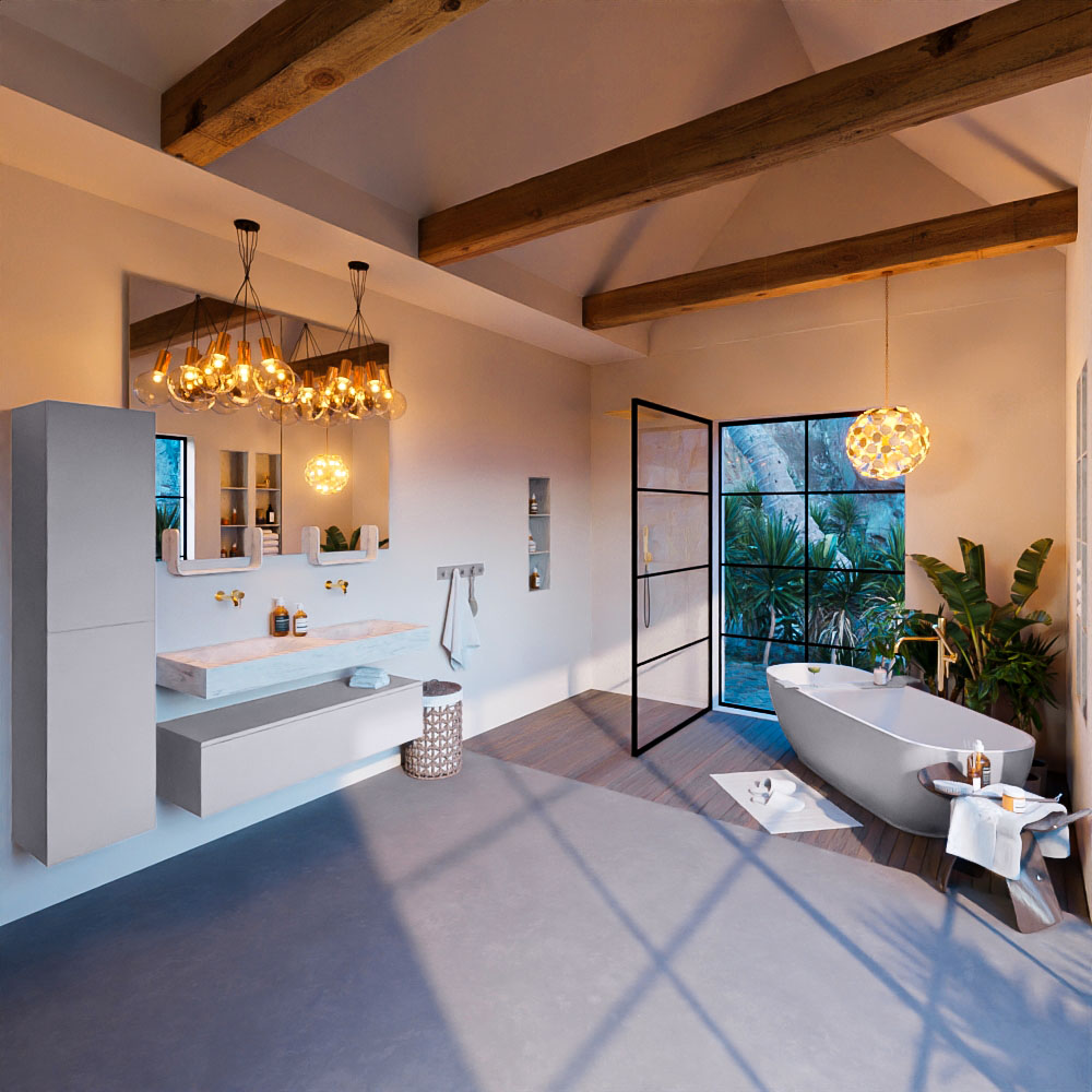 MONDIAZ ALAN-DLUX 120cm mueble de baño Cale 1 cajón. Lavabo CLOUD Doble sin orificios color Opalo. 3 MONDIAZ ALAN-DLUX 120cm mueble de baño Cale 1 cajón. Lavabo CLOUD Doble sin orificios color Opalo. - Imagen 3