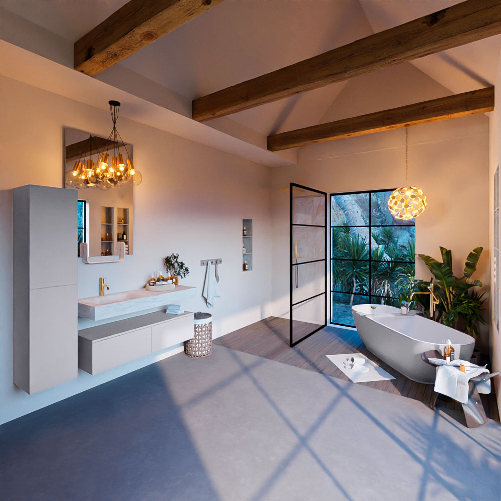 MONDIAZ ALAN-DLUX 120cm mueble de baño Cale 2 cajones. Lavabo CLOUD Izquierda 1 orificio color Opalo. 3 MONDIAZ ALAN-DLUX 120cm mueble de baño Cale 2 cajones. Lavabo CLOUD Izquierda 1 orificio color Opalo. - Imagen 3