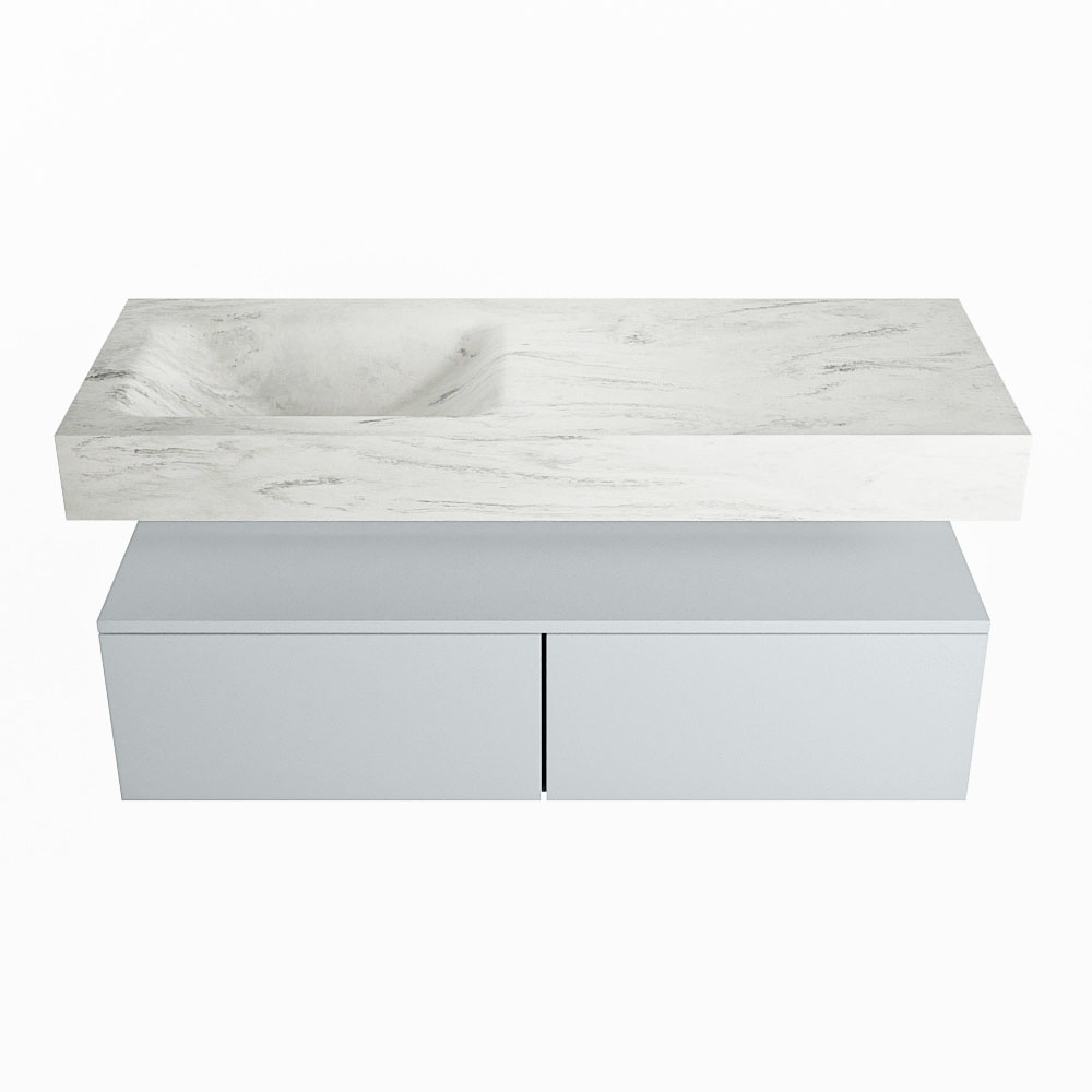 MONDIAZ ALAN-DLUX 120cm mueble de baño Clay 2 cajones. Lavabo CLOUD Izquierda sin orificios color Opalo. 4 MONDIAZ ALAN-DLUX 120cm mueble de baño Clay 2 cajones. Lavabo CLOUD Izquierda sin orificios color Opalo. - Imagen 4