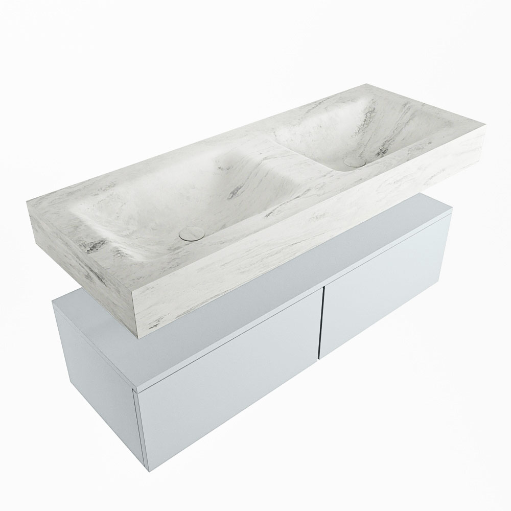 MONDIAZ ALAN-DLUX 120cm mueble de baño Clay 2 cajones. Lavabo CLOUD Doble 2 orificios color Opalo. 5 MONDIAZ ALAN-DLUX 120cm mueble de baño Clay 2 cajones. Lavabo CLOUD Doble 2 orificios color Opalo. - Imagen 5