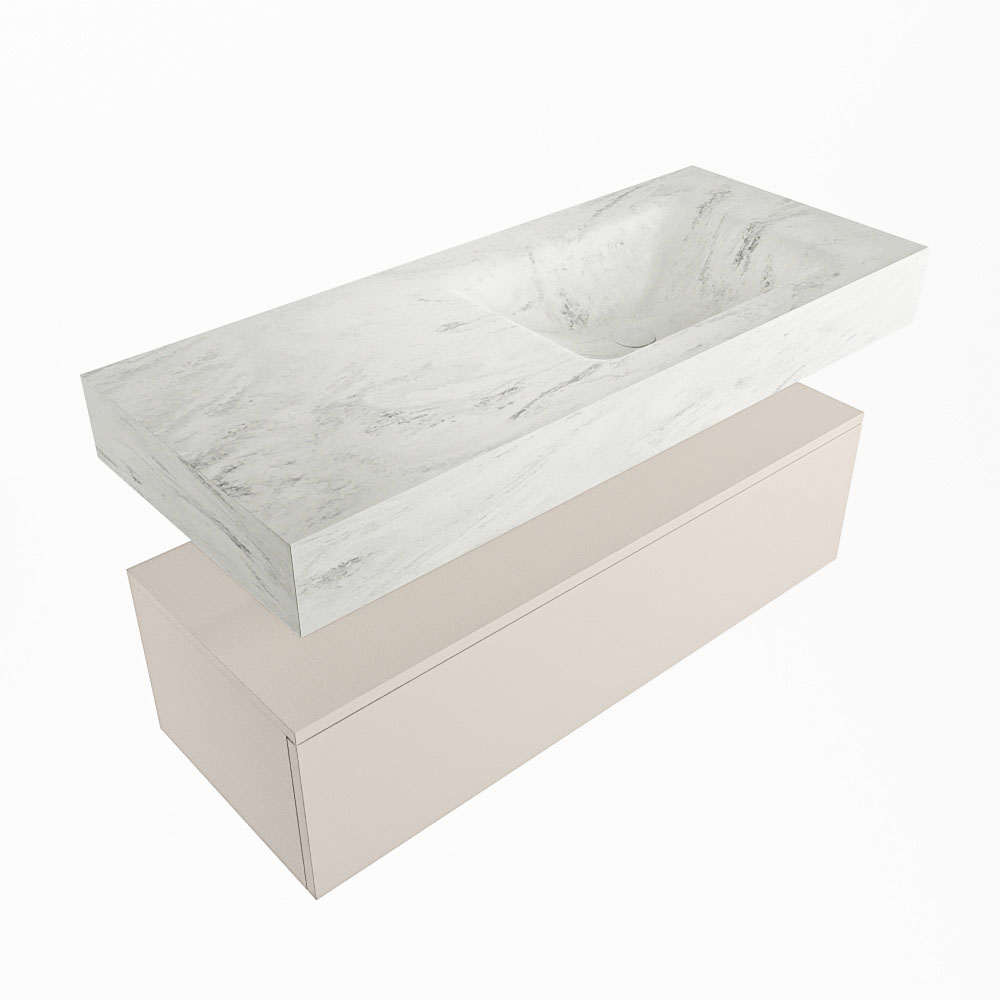 MONDIAZ ALAN-DLUX 110cm mueble de baño Linen 1 cajón. Lavabo CLOUD Derecho 1 orificio color Opalo. 5 MONDIAZ ALAN-DLUX 110cm mueble de baño Linen 1 cajón. Lavabo CLOUD Derecho 1 orificio color Opalo. - Imagen 5