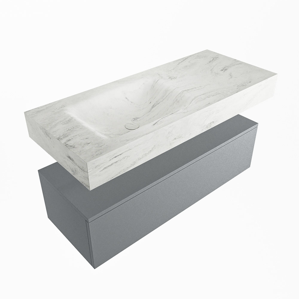 MONDIAZ ALAN-DLUX 110cm mueble de baño Plata 1 cajón. Lavabo CLOUD Izquierda sin orificios color Opalo. 5 MONDIAZ ALAN-DLUX 110cm mueble de baño Plata 1 cajón. Lavabo CLOUD Izquierda sin orificios color Opalo. - Imagen 5