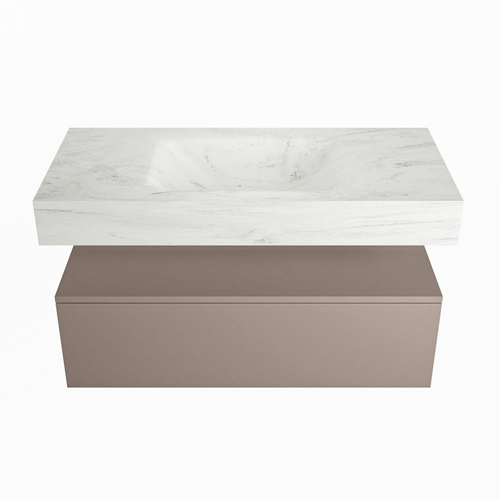 MONDIAZ ALAN-DLUX 100cm mueble de baño Smoke 1 cajón. Lavabo CLOUD Centro 1 orificio color Opalo. 4 MONDIAZ ALAN-DLUX 100cm mueble de baño Smoke 1 cajón. Lavabo CLOUD Centro 1 orificio color Opalo. - Imagen 4