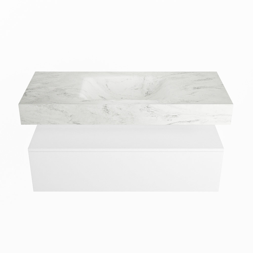 MONDIAZ ALAN-DLUX 110cm mueble de baño Talc 1 cajón. Lavabo CLOUD Centro sin orificios color Opalo. 4 MONDIAZ ALAN-DLUX 110cm mueble de baño Talc 1 cajón. Lavabo CLOUD Centro sin orificios color Opalo. - Imagen 4