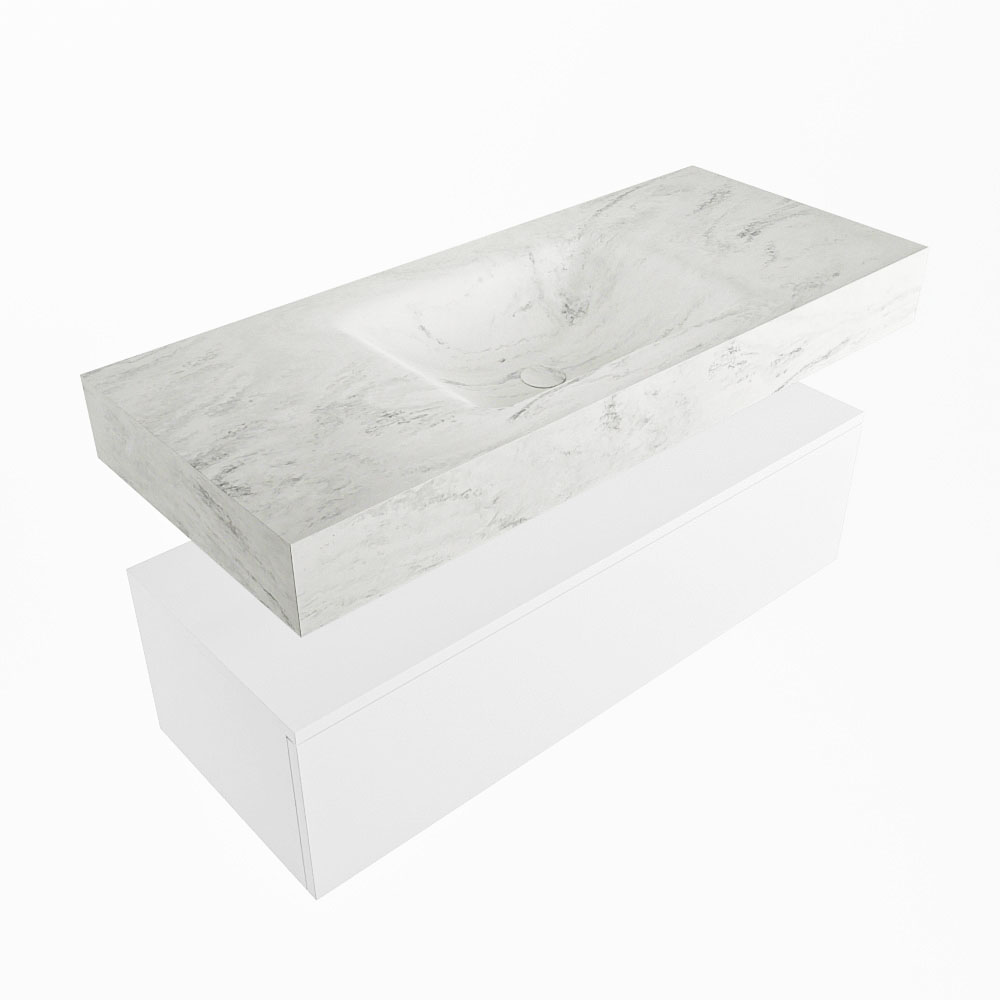 MONDIAZ ALAN-DLUX 110cm mueble de baño Talc 1 cajón. Lavabo CLOUD Centro sin orificios color Opalo. 5 MONDIAZ ALAN-DLUX 110cm mueble de baño Talc 1 cajón. Lavabo CLOUD Centro sin orificios color Opalo. - Imagen 5