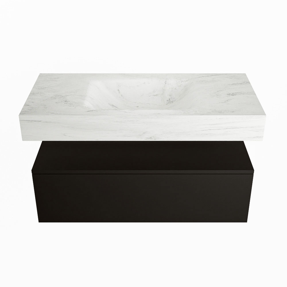 MONDIAZ ALAN-DLUX 100cm mueble de baño Urban 1 cajón. Lavabo CLOUD Centro sin orificios color Opalo. 4 MONDIAZ ALAN-DLUX 100cm mueble de baño Urban 1 cajón. Lavabo CLOUD Centro sin orificios color Opalo. - Imagen 4