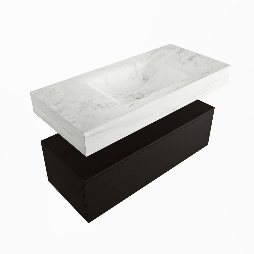 MONDIAZ ALAN-DLUX 100cm mueble de baño Urban 1 cajón. Lavabo CLOUD Centro sin orificios color Opalo. 5 MONDIAZ ALAN-DLUX 100cm mueble de baño Urban 1 cajón. Lavabo CLOUD Centro sin orificios color Opalo. - Imagen 5