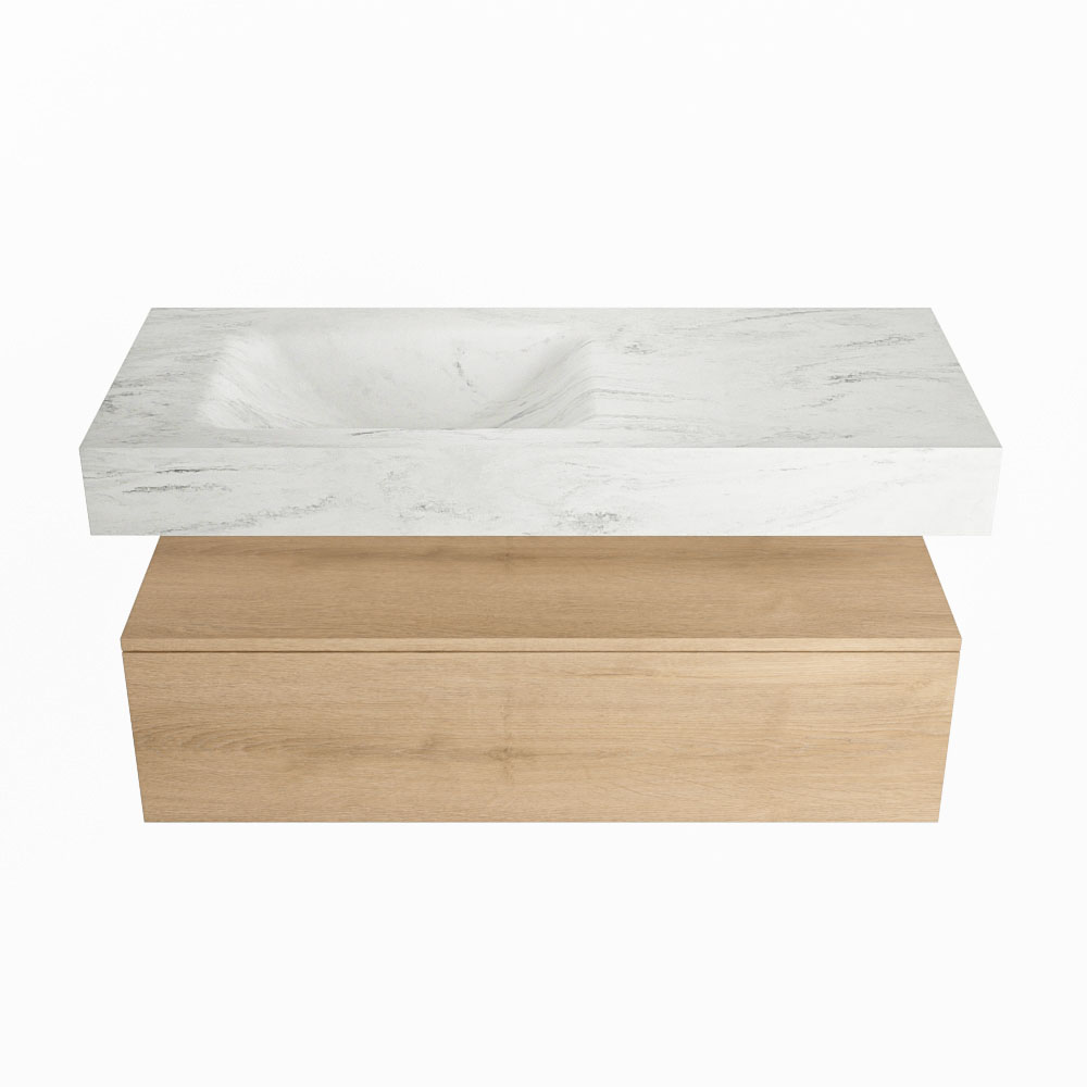 MONDIAZ ALAN-DLUX 110cm mueble de baño Washed Oak 1 cajón. Lavabo CLOUD Izquierda sin orificios color Opalo. 4 MONDIAZ ALAN-DLUX 110cm mueble de baño Washed Oak 1 cajón. Lavabo CLOUD Izquierda sin orificios color Opalo. - Imagen 4