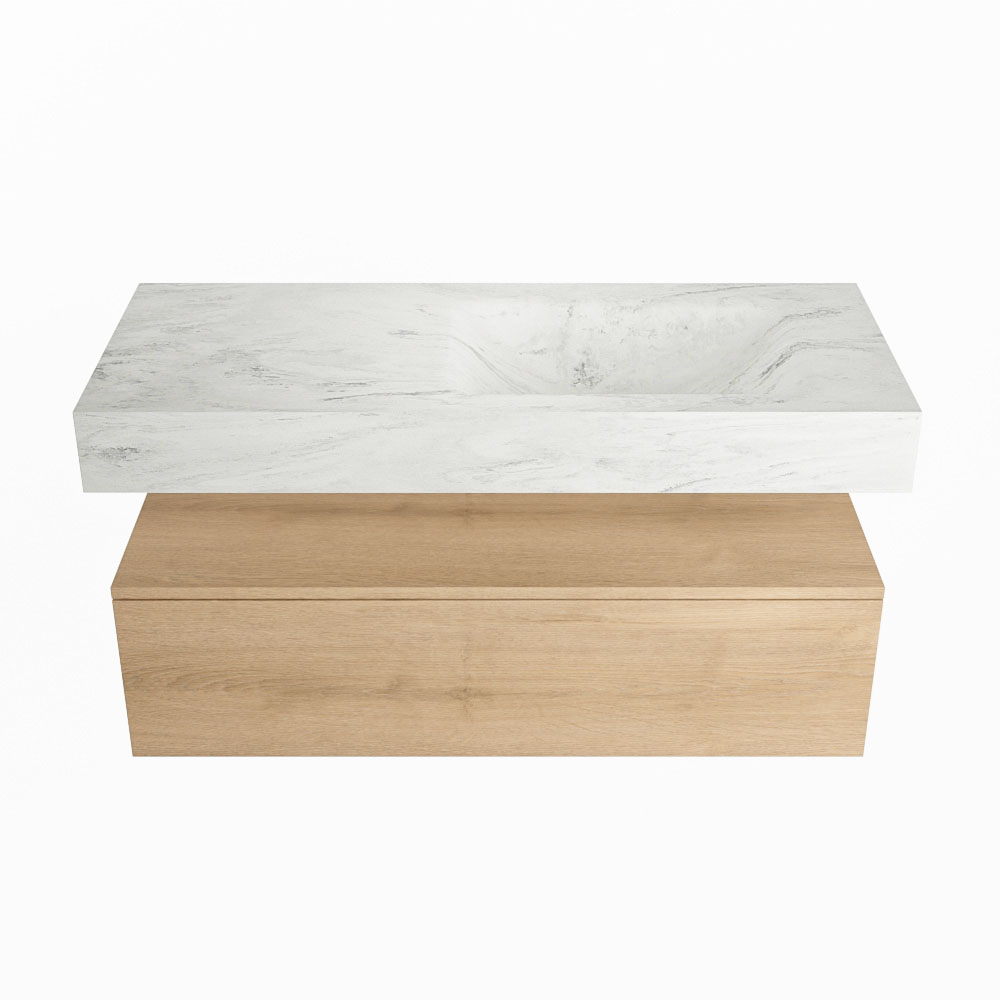 MONDIAZ ALAN-DLUX 110cm mueble de baño Washed Oak 1 cajón. Lavabo CLOUD Derecho sin orificios color Opalo. 4 MONDIAZ ALAN-DLUX 110cm mueble de baño Washed Oak 1 cajón. Lavabo CLOUD Derecho sin orificios color Opalo. - Imagen 4