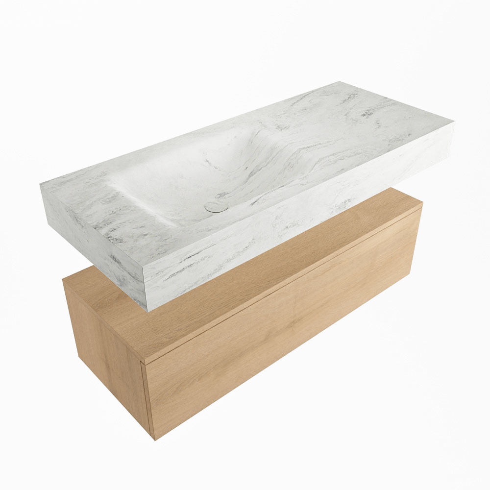 MONDIAZ ALAN-DLUX 110cm mueble de baño Washed Oak 1 cajón. Lavabo CLOUD Izquierda sin orificios color Opalo. 5 MONDIAZ ALAN-DLUX 110cm mueble de baño Washed Oak 1 cajón. Lavabo CLOUD Izquierda sin orificios color Opalo. - Imagen 5