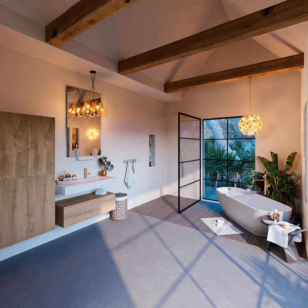 MONDIAZ ALAN-DLUX 100cm mueble de baño Washed Oak 1 cajón. Lavabo CLOUD Derecho 1 orificio color Opalo. 3 MONDIAZ ALAN-DLUX 100cm mueble de baño Washed Oak 1 cajón. Lavabo CLOUD Derecho 1 orificio color Opalo. - Imagen 3