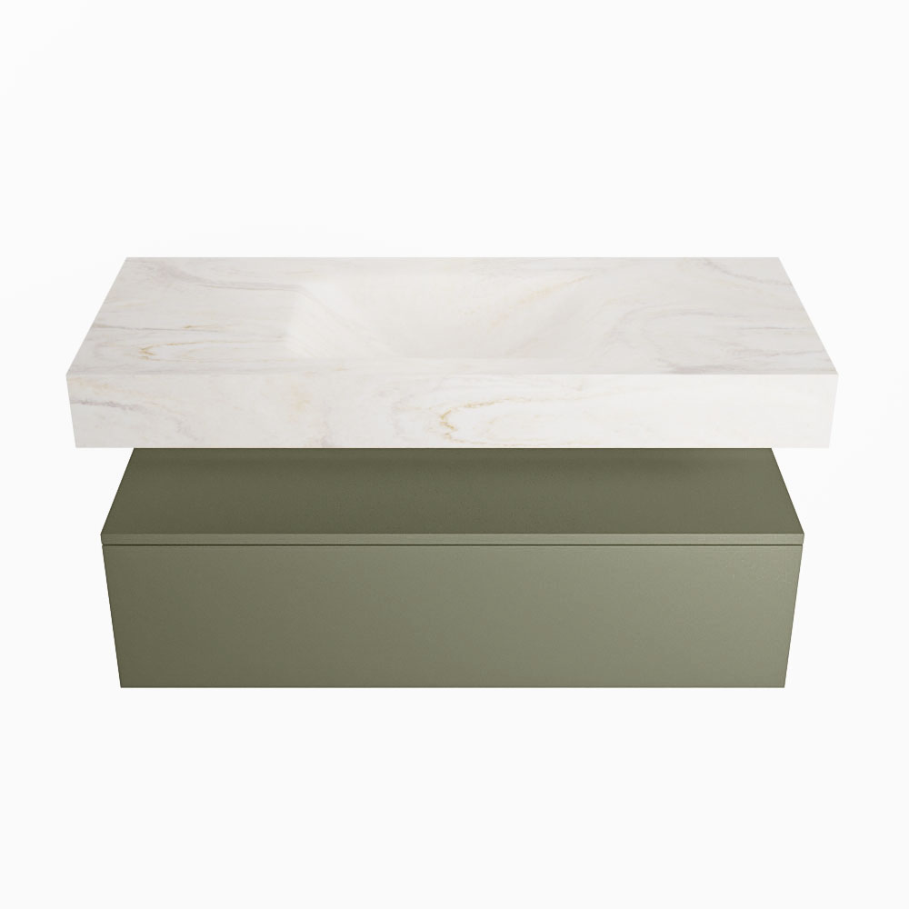 MONDIAZ ALAN-DLUX 110cm mueble de baño Army 1 cajón. Lavabo CLOUD Centro 1 orificio color Ostra. 4 MONDIAZ ALAN-DLUX 110cm mueble de baño Army 1 cajón. Lavabo CLOUD Centro 1 orificio color Ostra. - Imagen 4