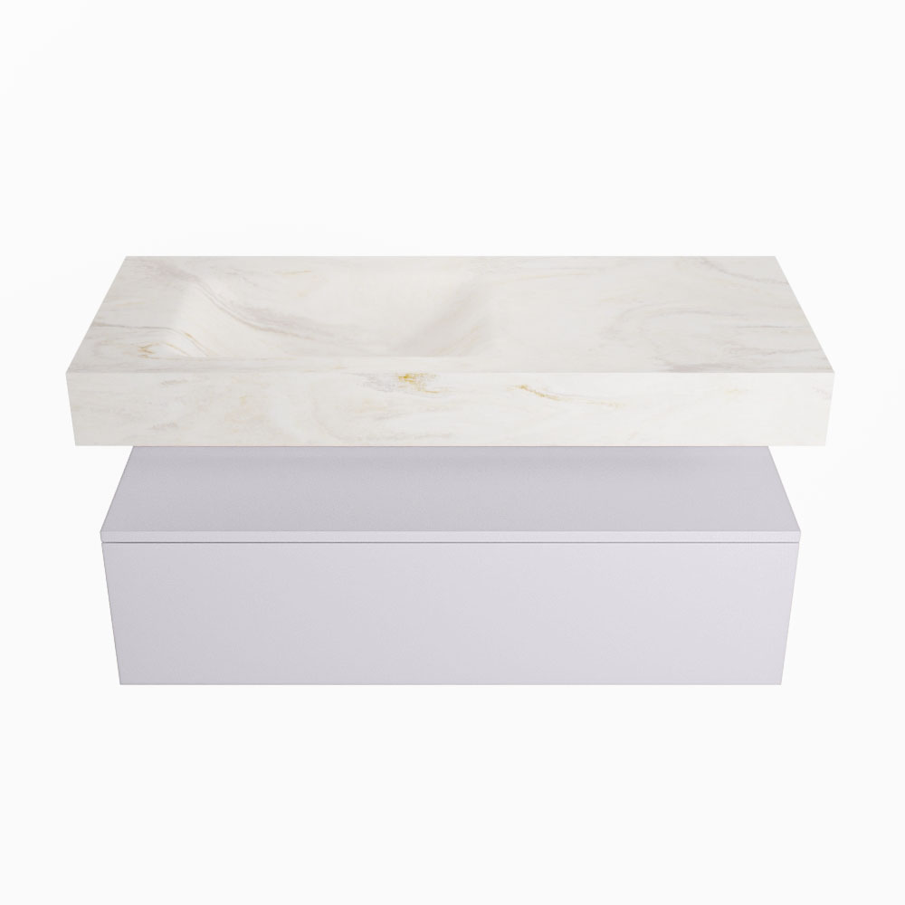MONDIAZ ALAN-DLUX 110cm mueble de baño Cale 1 cajón. Lavabo CLOUD Izquierda 1 orificio color Ostra. 4 MONDIAZ ALAN-DLUX 110cm mueble de baño Cale 1 cajón. Lavabo CLOUD Izquierda 1 orificio color Ostra. - Imagen 4