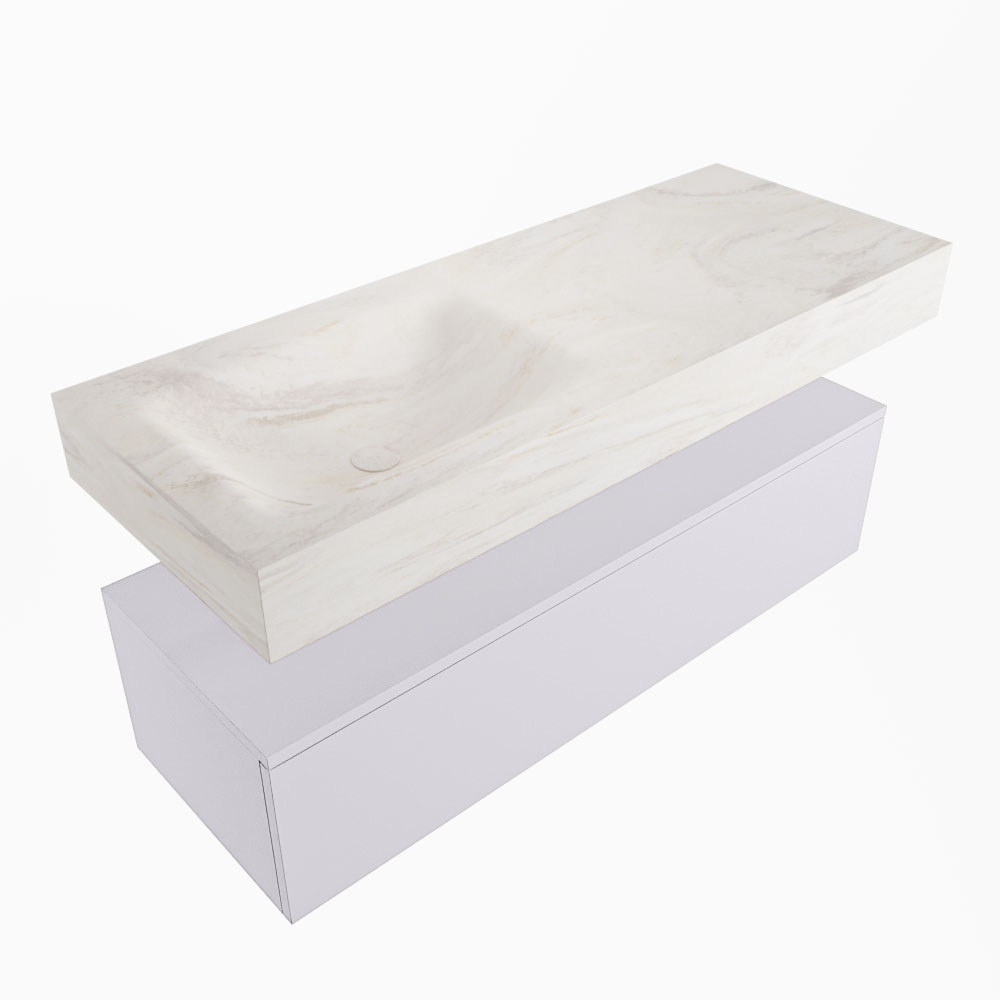 MONDIAZ ALAN-DLUX 120cm mueble de baño Cale 1 cajón. Lavabo CLOUD Izquierda 1 orificio color Ostra. 5 MONDIAZ ALAN-DLUX 120cm mueble de baño Cale 1 cajón. Lavabo CLOUD Izquierda 1 orificio color Ostra. - Imagen 5