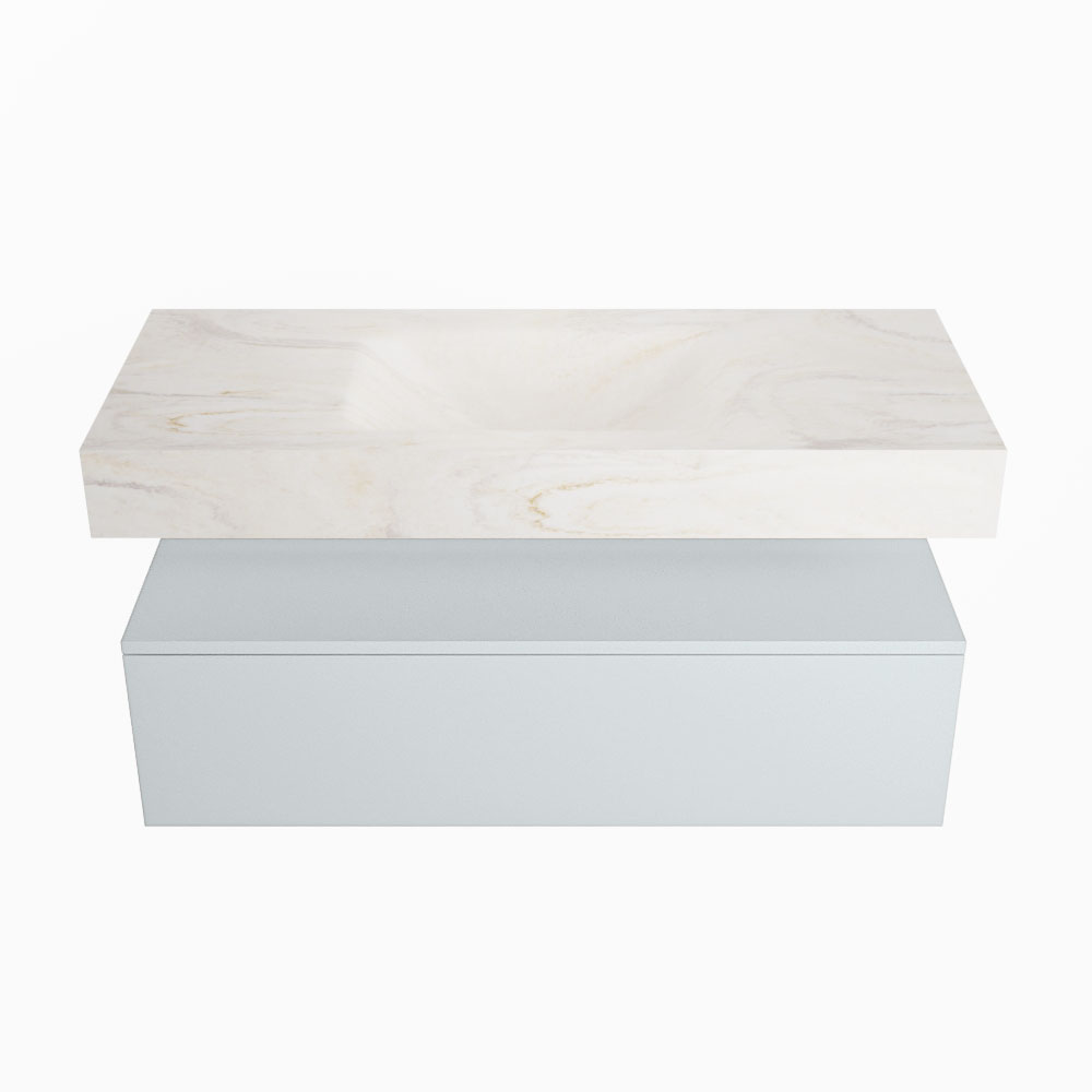 MONDIAZ ALAN-DLUX 110cm mueble de baño Clay 1 cajón. Lavabo CLOUD Centro 1 orificio color Ostra. 4 MONDIAZ ALAN-DLUX 110cm mueble de baño Clay 1 cajón. Lavabo CLOUD Centro 1 orificio color Ostra. - Imagen 4