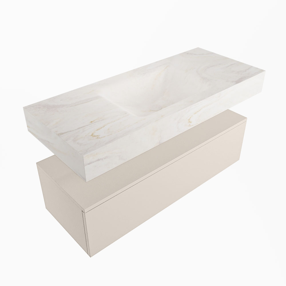 MONDIAZ ALAN-DLUX 110cm mueble de baño Linen 1 cajón. Lavabo CLOUD Centro 1 orificio color Ostra. 5 MONDIAZ ALAN-DLUX 110cm mueble de baño Linen 1 cajón. Lavabo CLOUD Centro 1 orificio color Ostra. - Imagen 5