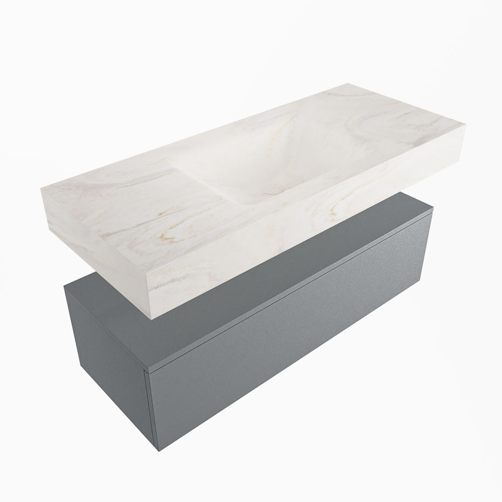 MONDIAZ ALAN-DLUX 110cm mueble de baño Plata 1 cajón. Lavabo CLOUD Centro sin orificios color Ostra. 5 MONDIAZ ALAN-DLUX 110cm mueble de baño Plata 1 cajón. Lavabo CLOUD Centro sin orificios color Ostra. - Imagen 5