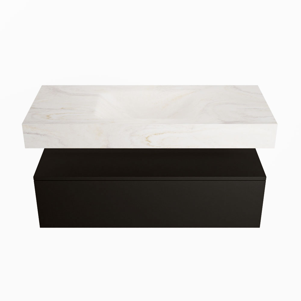MONDIAZ ALAN-DLUX 110cm mueble de baño Urban 1 cajón. Lavabo CLOUD Centro sin orificios color Ostra. 4 MONDIAZ ALAN-DLUX 110cm mueble de baño Urban 1 cajón. Lavabo CLOUD Centro sin orificios color Ostra. - Imagen 4