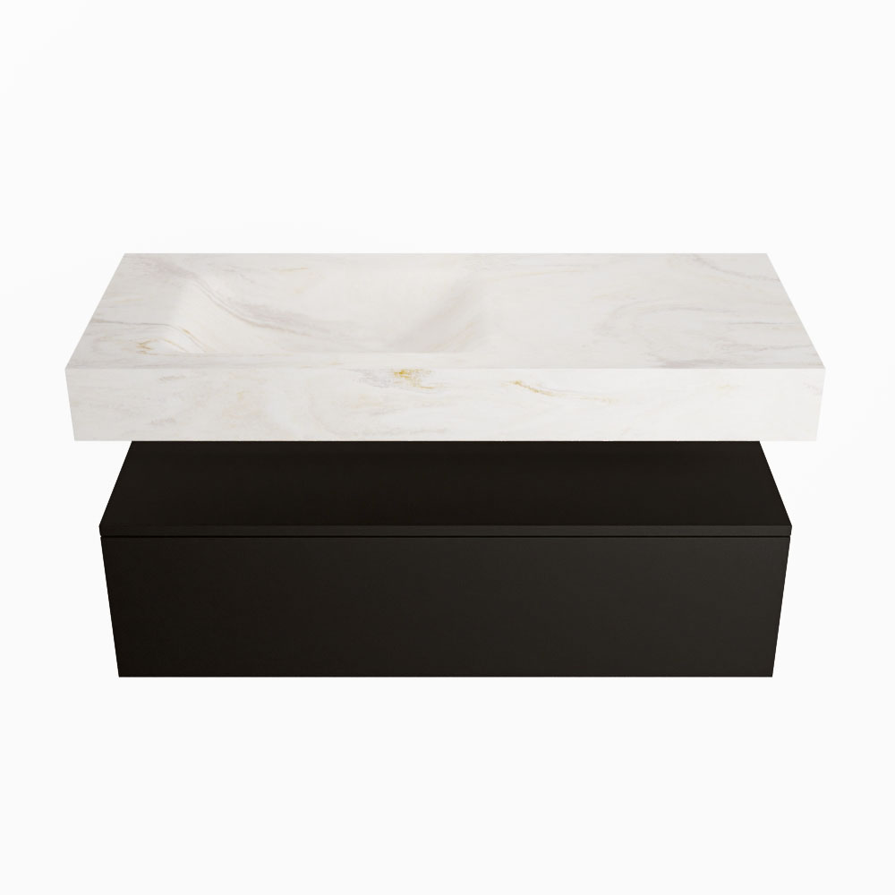 MONDIAZ ALAN-DLUX 110cm mueble de baño Urban 1 cajón. Lavabo CLOUD Izquierda sin orificios color Ostra. 4 MONDIAZ ALAN-DLUX 110cm mueble de baño Urban 1 cajón. Lavabo CLOUD Izquierda sin orificios color Ostra. - Imagen 4