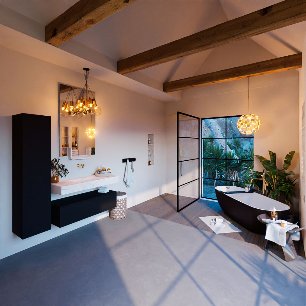 MONDIAZ ALAN-DLUX 110cm mueble de baño Urban 1 cajón. Lavabo CLOUD Centro sin orificios color Ostra. 3 MONDIAZ ALAN-DLUX 110cm mueble de baño Urban 1 cajón. Lavabo CLOUD Centro sin orificios color Ostra. - Imagen 3