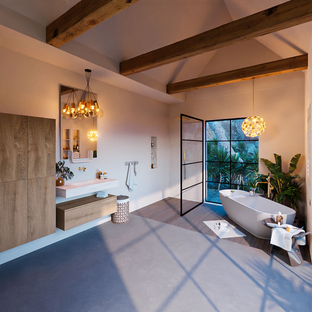 MONDIAZ ALAN-DLUX 100cm mueble de baño Washed Oak 1 cajón. Lavabo CLOUD Centro sin orificios color Ostra. 3 MONDIAZ ALAN-DLUX 100cm mueble de baño Washed Oak 1 cajón. Lavabo CLOUD Centro sin orificios color Ostra. - Imagen 3