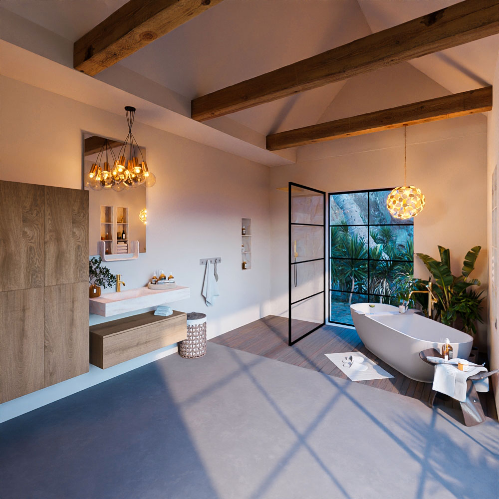 MONDIAZ ALAN-DLUX 100cm mueble de baño Washed Oak 1 cajón. Lavabo CLOUD Izquierda 1 orificio color Ostra. 3 MONDIAZ ALAN-DLUX 100cm mueble de baño Washed Oak 1 cajón. Lavabo CLOUD Izquierda 1 orificio color Ostra. - Imagen 3