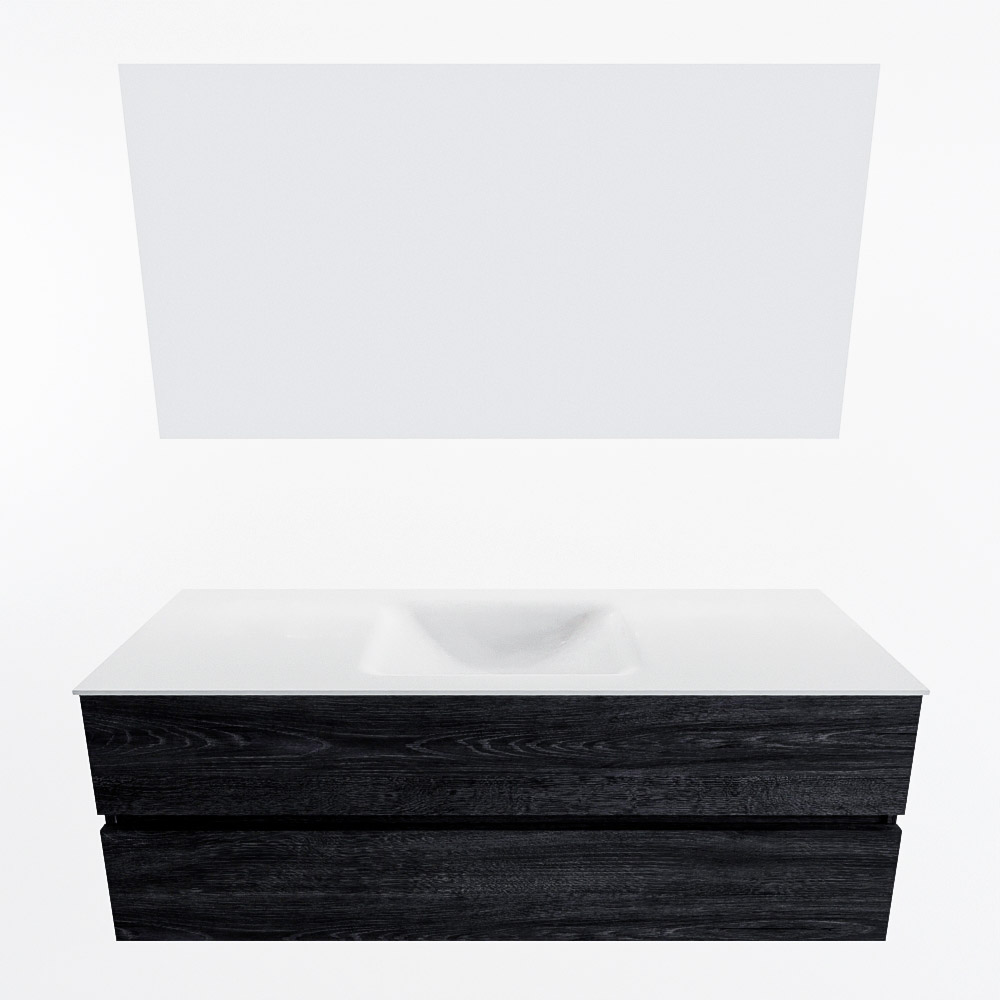 MONDIAZ VICA 140cm mueble de baño Antracite 2 cajones. Lavabo CLOUD Centro 1 orificio color Talc con espejo LED. 5 MONDIAZ VICA 140cm mueble de baño Antracite 2 cajones. Lavabo CLOUD Centro 1 orificio color Talc con espejo LED. - Imagen 5