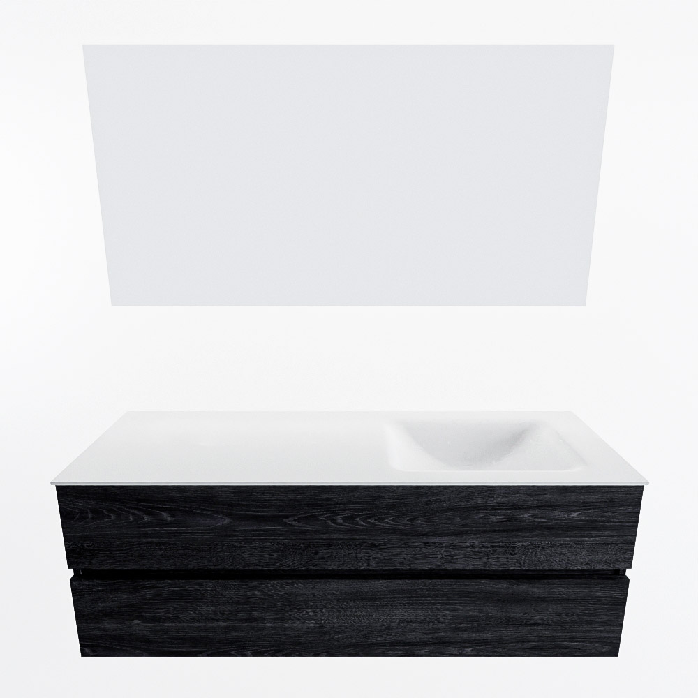 MONDIAZ VICA 140cm mueble de baño Antracite 2 cajones. Lavabo CLOUD Derecho sin orificio color Talc con espejo LED. 5 MONDIAZ VICA 140cm mueble de baño Antracite 2 cajones. Lavabo CLOUD Derecho sin orificio color Talc con espejo LED. - Imagen 5