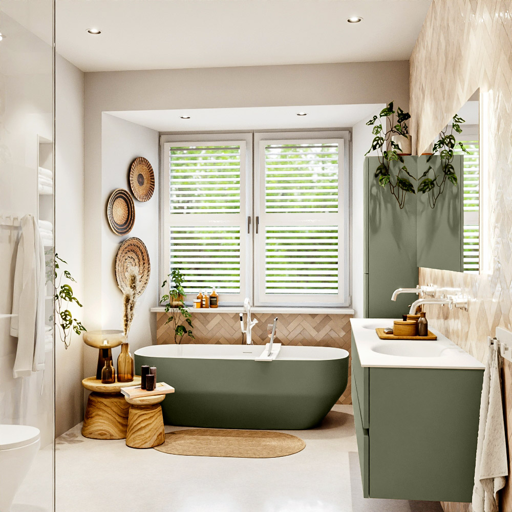 MONDIAZ VICA 180cm mueble de baño Army 4 cajones. Lavabo MOON Doble sin orificio color Talc con espejo LED. 3 MONDIAZ VICA 180cm mueble de baño Army 4 cajones. Lavabo MOON Doble sin orificio color Talc con espejo LED. - Imagen 3