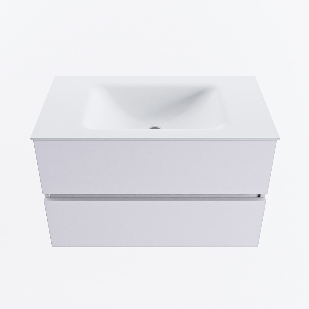 MONDIAZ VICA 80cm mueble de baño Cale 2 cajones. Lavabo CLOUD Centro 1 orificio, color Talc. 5 MONDIAZ VICA 80cm mueble de baño Cale 2 cajones. Lavabo CLOUD Centro 1 orificio, color Talc. - Imagen 5