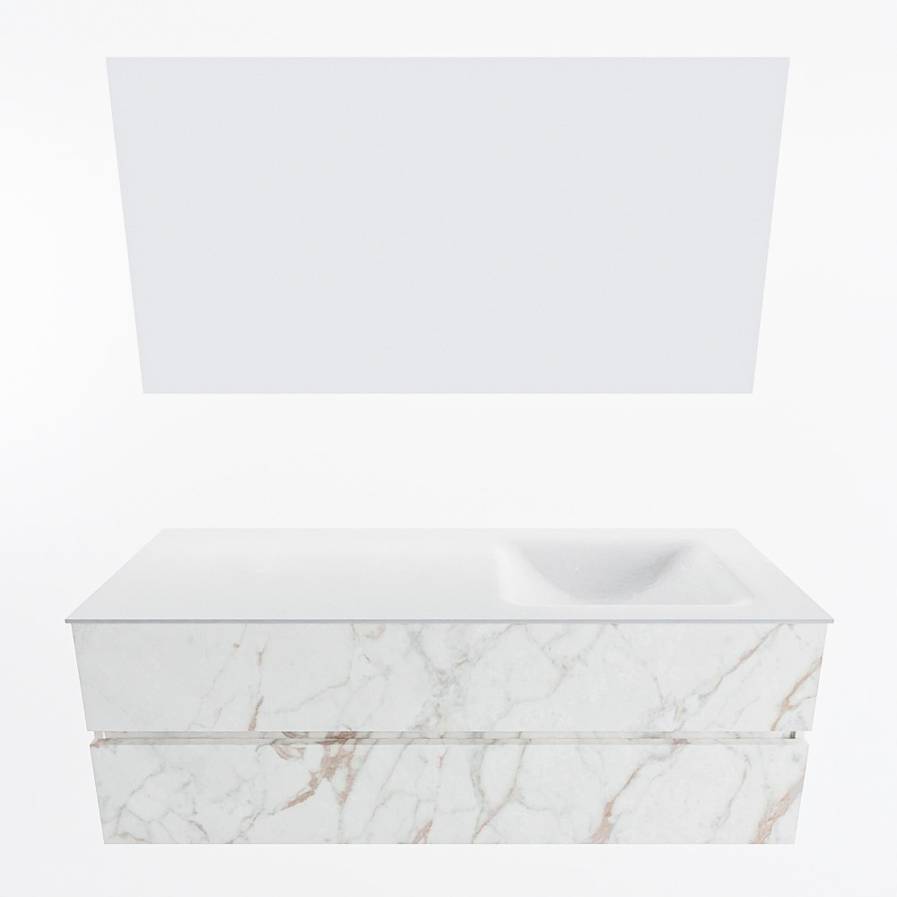 MONDIAZ VICA 140cm mueble de baño Carrara 2 cajones. Lavabo CLOUD Derecho 1 orificio color Talc con espejo LED. 4 MONDIAZ VICA 140cm mueble de baño Carrara 2 cajones. Lavabo CLOUD Derecho 1 orificio color Talc con espejo LED. - Imagen 5