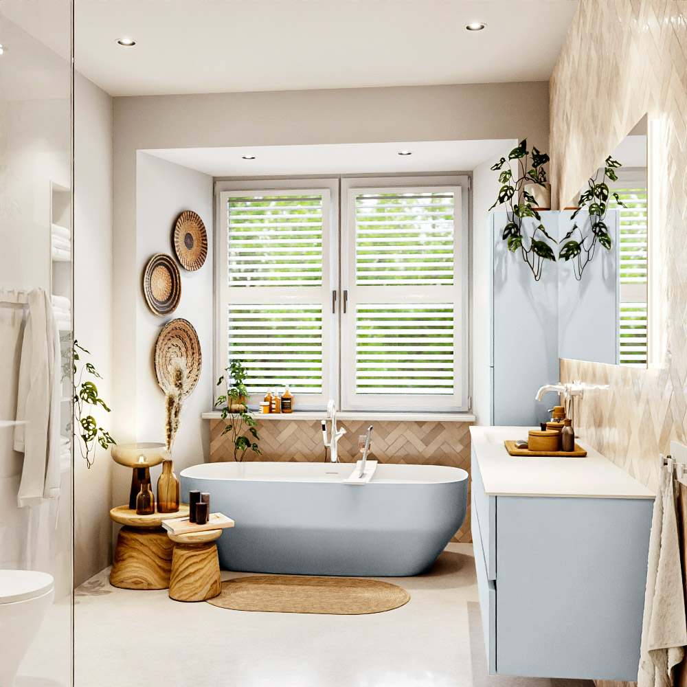 MONDIAZ VICA 190cm mueble de baño Clay 4 cajones. Lavabo CLOUD Izquierda 1 orificio color Talc con espejo LED. 3 MONDIAZ VICA 190cm mueble de baño Clay 4 cajones. Lavabo CLOUD Izquierda 1 orificio color Talc con espejo LED. - Imagen 3