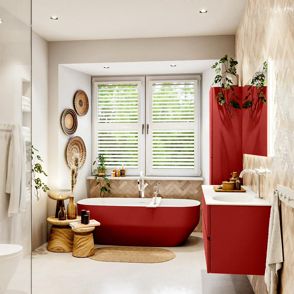 MONDIAZ VICA 130cm mueble de baño Fire 2 cajones. Lavabo MOON Derecho 1 orificio color Talc con espejo LED. 3 MONDIAZ VICA 130cm mueble de baño Fire 2 cajones. Lavabo MOON Derecho 1 orificio color Talc con espejo LED. - Imagen 3