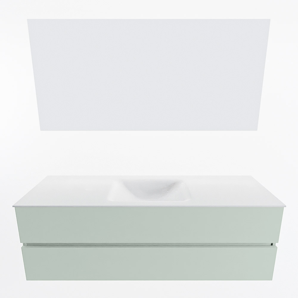 MONDIAZ VICA 150cm mueble de baño Greey 2 cajones. Lavabo CLOUD Centro 1 orificio color Talc con espejo LED. 5 MONDIAZ VICA 150cm mueble de baño Greey 2 cajones. Lavabo CLOUD Centro 1 orificio color Talc con espejo LED. - Imagen 5