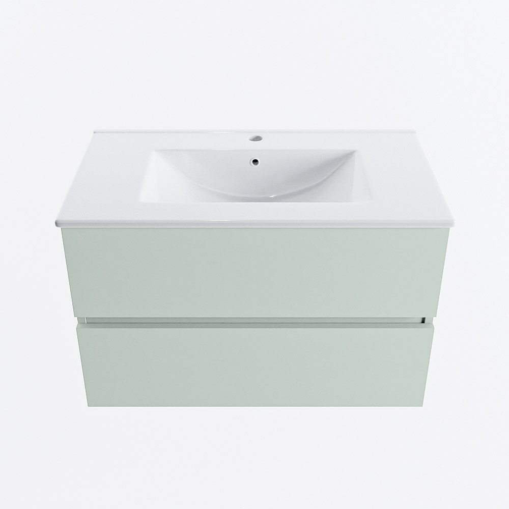 MONDIAZ VICA 80cm mueble de baño Greey 2 cajones. Lavabo DENIA Centro 1 orificio, color Blanco brillo. 5 MONDIAZ VICA 80cm mueble de baño Greey 2 cajones. Lavabo DENIA Centro 1 orificio, color Blanco brillo. - Imagen 5