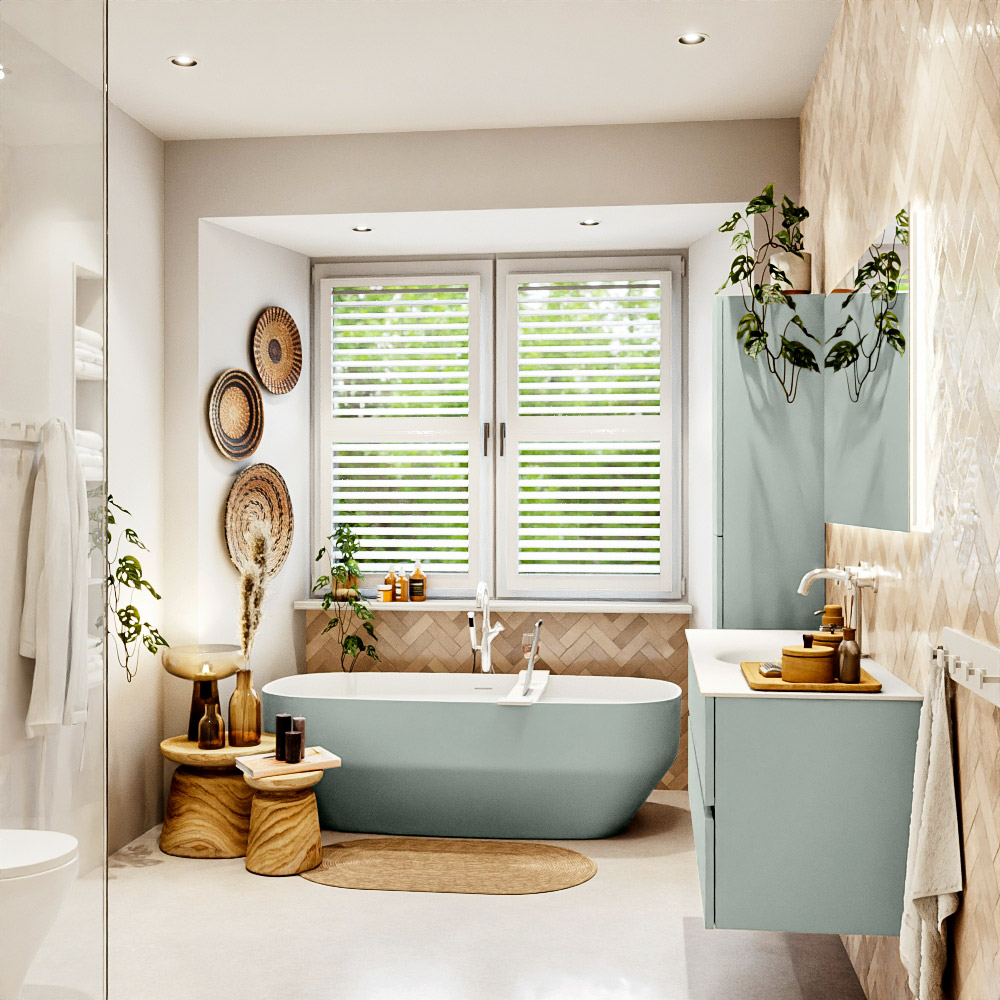 MONDIAZ VICA 130cm mueble de baño Greey 2 cajones. Lavabo MOON Centro 1 orificio color Talc con espejo LED. 3 MONDIAZ VICA 130cm mueble de baño Greey 2 cajones. Lavabo MOON Centro 1 orificio color Talc con espejo LED. - Imagen 3