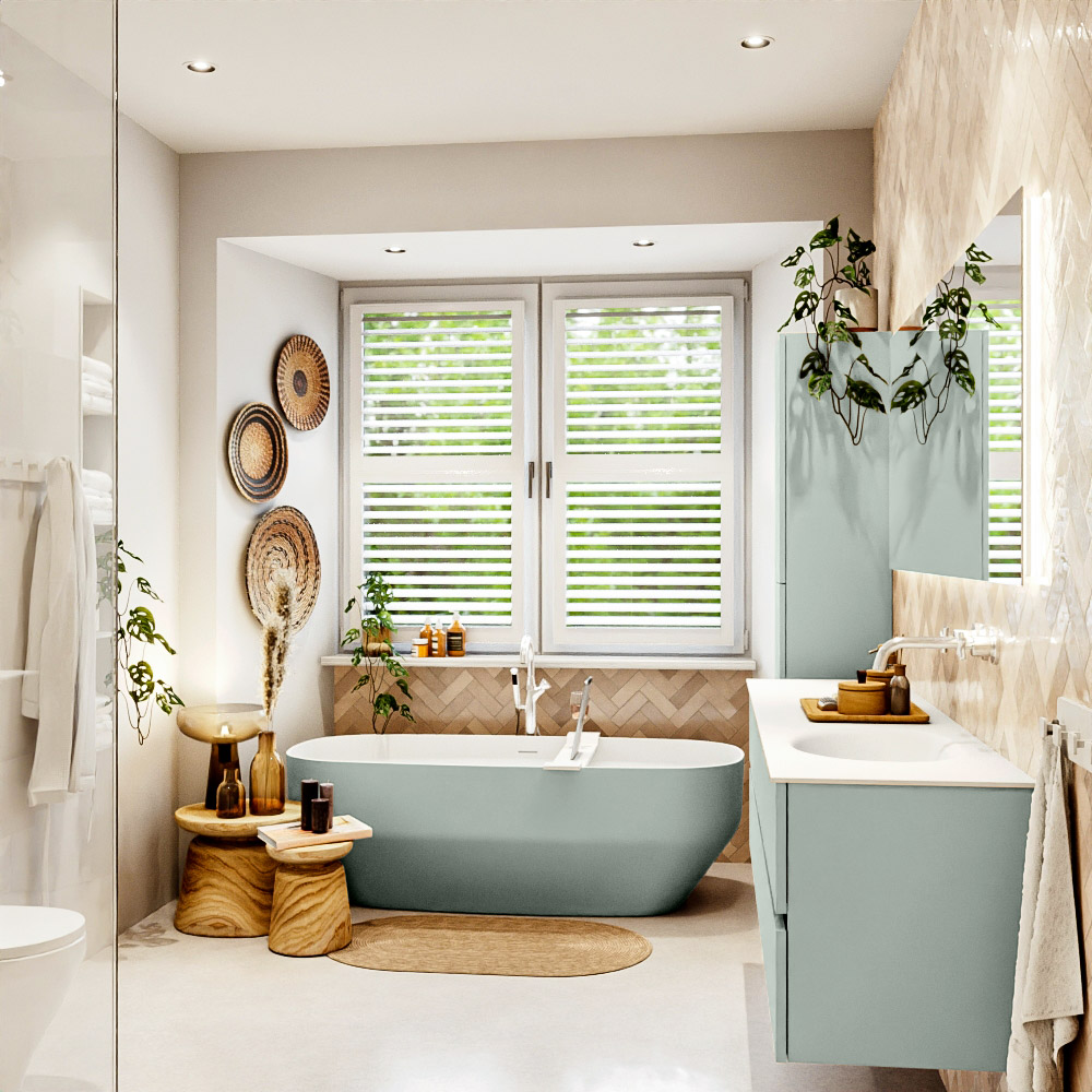 MONDIAZ VICA 180cm mueble de baño Greey 4 cajones. Lavabo MOON Derecho sin orificio color Talc con espejo LED. 3 MONDIAZ VICA 180cm mueble de baño Greey 4 cajones. Lavabo MOON Derecho sin orificio color Talc con espejo LED. - Imagen 3